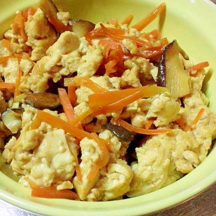 野菜たっぷり!炒り豆腐